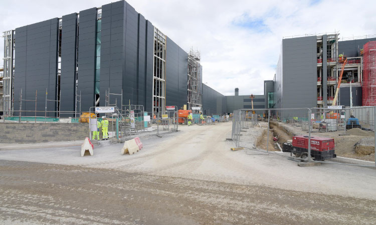 Warehouse and laboratories under construction