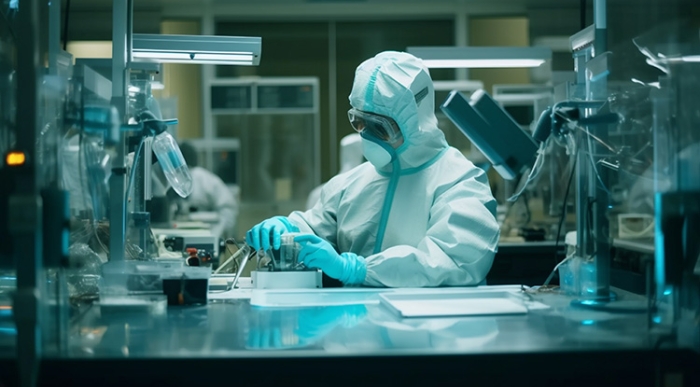 scientist-analyzing-liquid-using-protective-equipment-indoors-Image by vecstock on Freepik